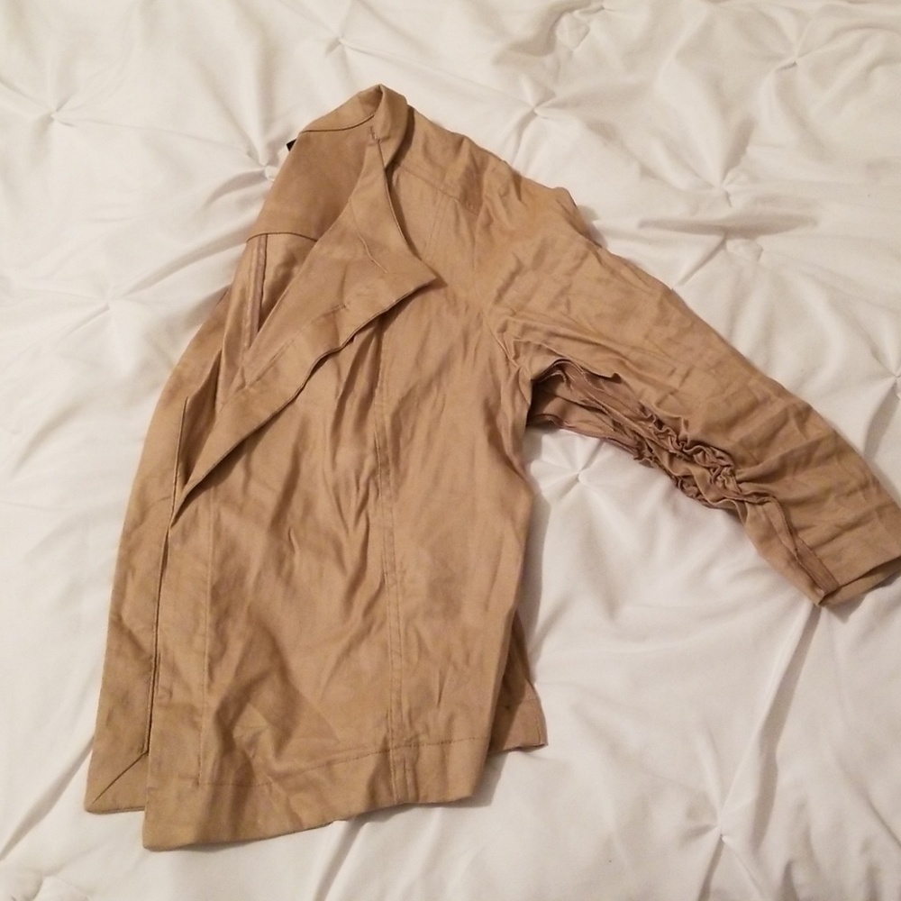 Tan Waterfall Lane Bryant Jacket